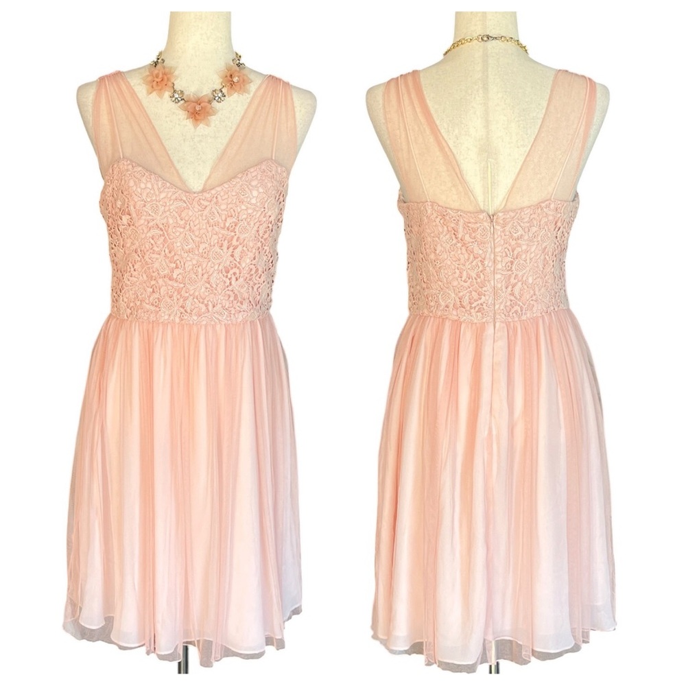 Suzi Chin for Maggy Boutique Pale Blush Pink Dress